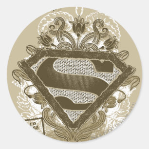 Sticker Rond Brun de ballet de métropole de Supergirl