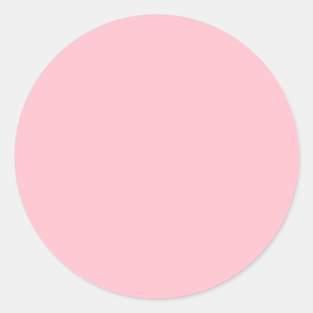 Sticker Rond Bubblegum rose couleur solide (Devant)