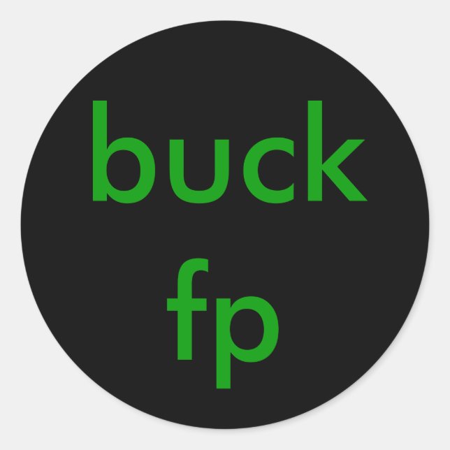 Sticker Rond buck fp (Devant)