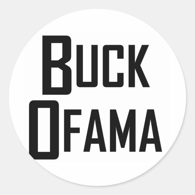 Sticker Rond Buck Ofama (Devant)