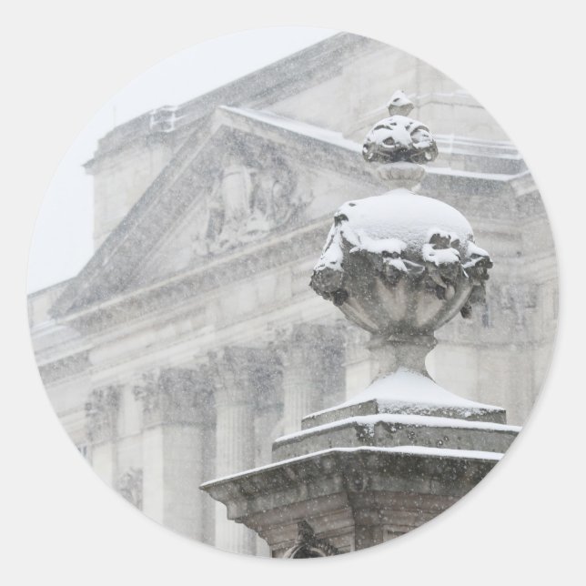 Sticker Rond Buckingham Palace (Devant)