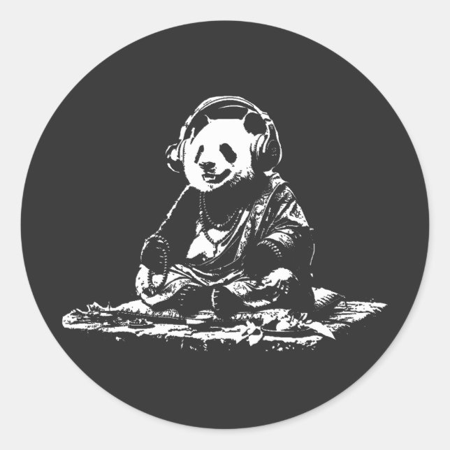 Sticker Rond Buda Panda (Devant)