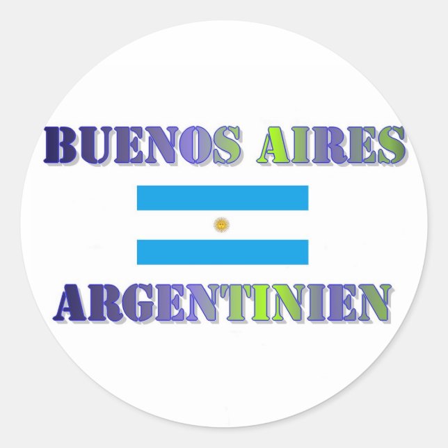 Sticker Rond Buenos Aires (Devant)