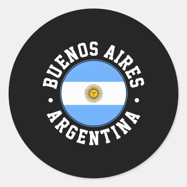Sticker Rond Buenos Aires (Devant)