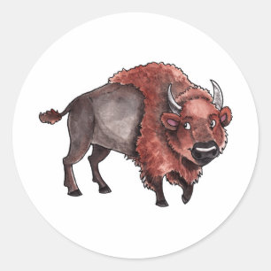 Sticker Rond Buffalo