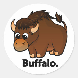 Sticker Rond Buffalo.