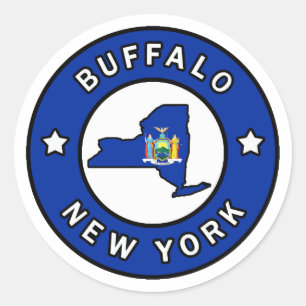 Sticker Rond Buffalo New York