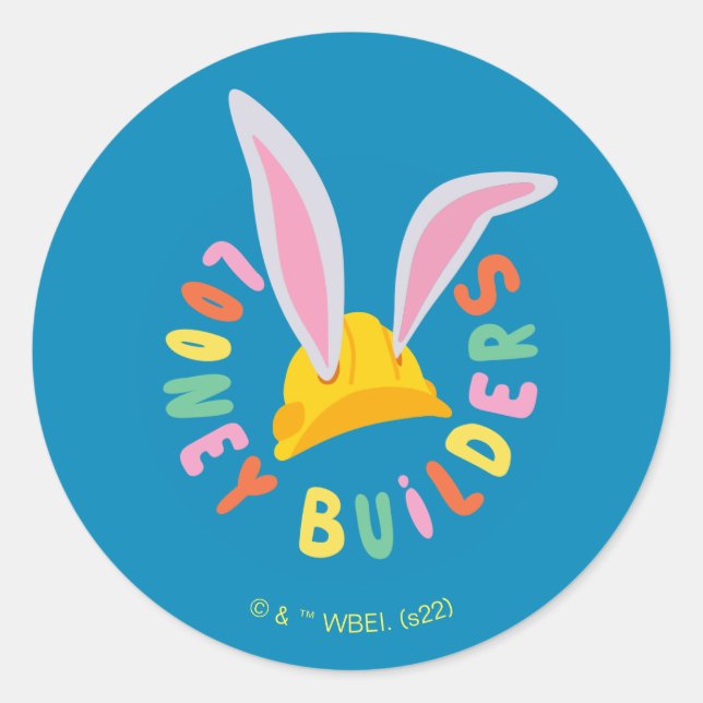Sticker Rond BUGS BUNNY BUILDERS™| Logo Cercle Casque (Devant)