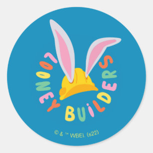 Sticker Rond BUGS BUNNY BUILDERS™  Logo Cercle Casque