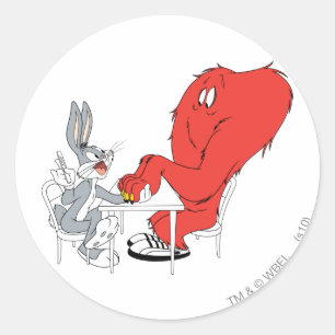 Sticker Rond BUGS BUNNY™ et Gossamer