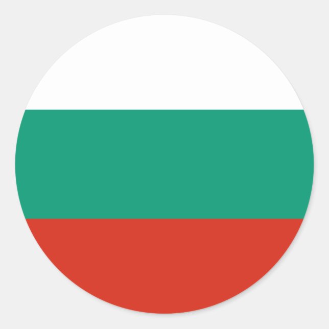 Sticker Rond bulgarie (Devant)