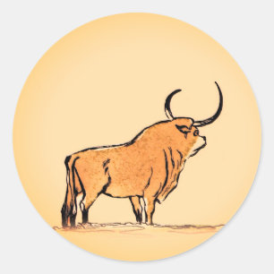 Sticker Rond Bull