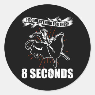 Sticker Rond Bull Riding Pour Bull Rider Rodeo Athlete Future B