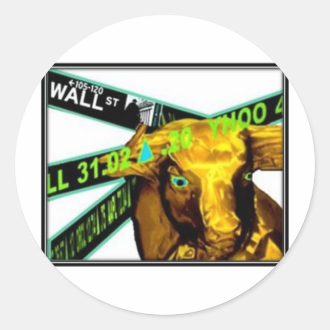 Sticker Rond Bull stock (Devant)