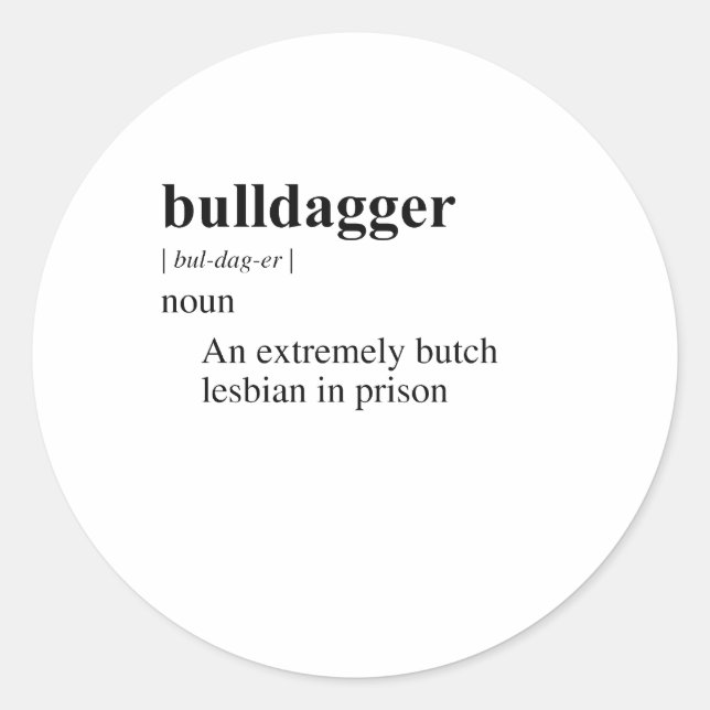 STICKER ROND BULLDAGGER (Devant)