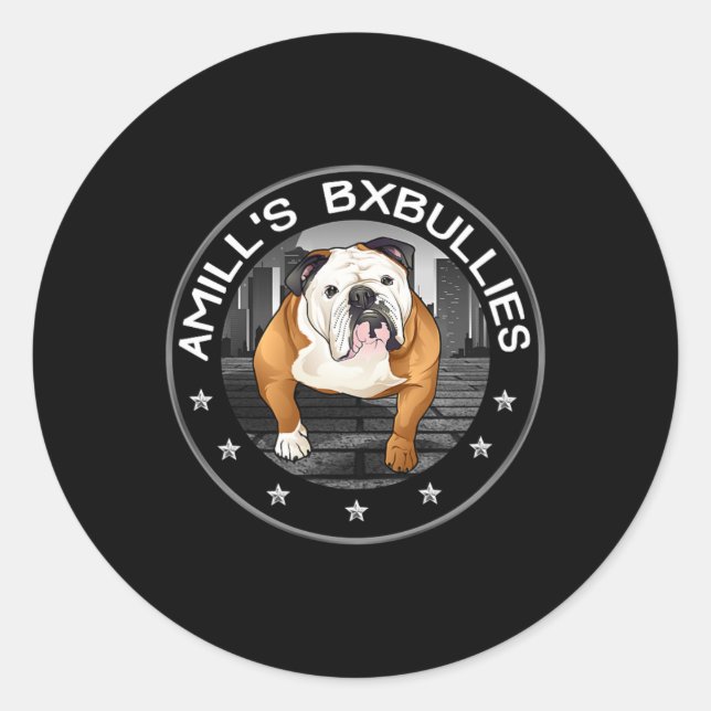 Sticker Rond Bulldog 2 (Devant)