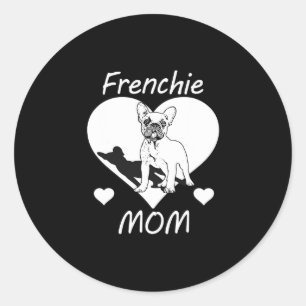 Sticker Rond Bulldog Frenchie 1