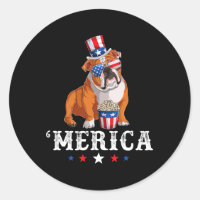 Bulldog Men Femmes États-Unis drapeau anglais Bull
