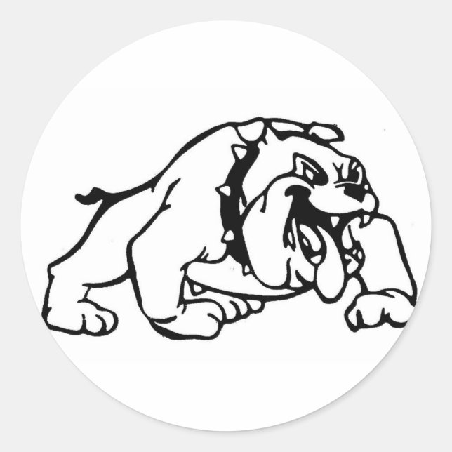 Sticker Rond Bulldogs de Greenfield (Devant)