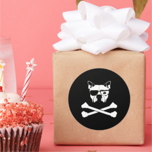 Sticker Rond bulle et os transversaux