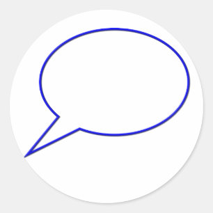 Sticker Rond Bulle vide #2 de la parole