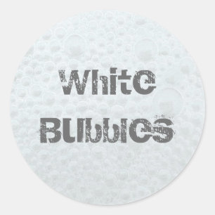 Sticker Rond Bulles blanches - Modèle