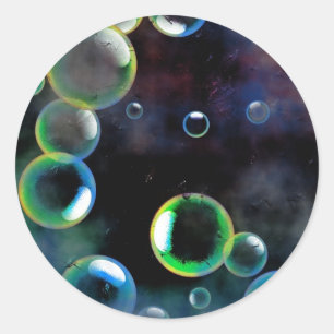 Sticker Rond Bulles grunges