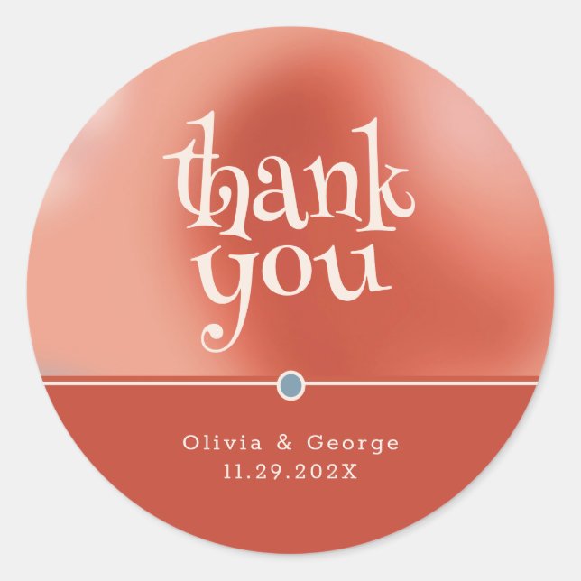 Sticker Rond Bulles Whimsical de l'amour : Mariage de contes de (Devant)