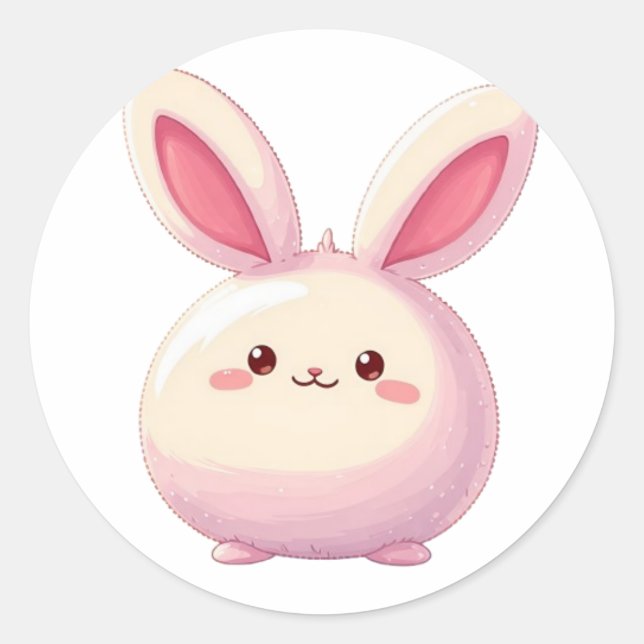 Sticker Rond Bullet Journaling Series19 - Jote Rabbit 1 (Devant)