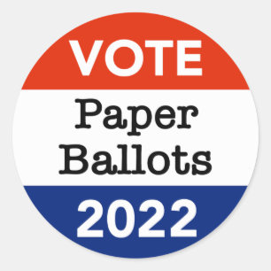 Sticker Rond Bulletin de vote Élections de mi-mandat 2022