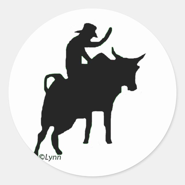 Sticker Rond Bullrider 2 (Devant)