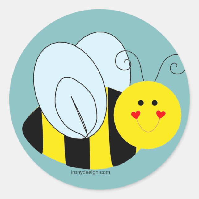 Sticker Rond Bumble Bee (Devant)