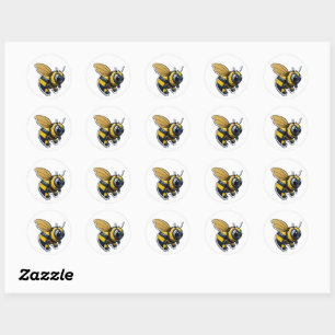 Sticker Rond Bumble Bee