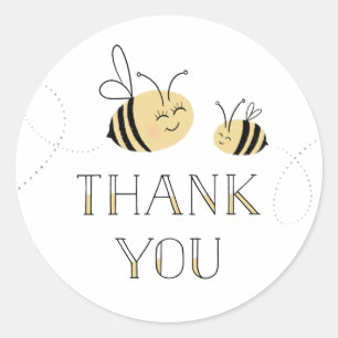 Sticker Rond Bumble Bee Merci