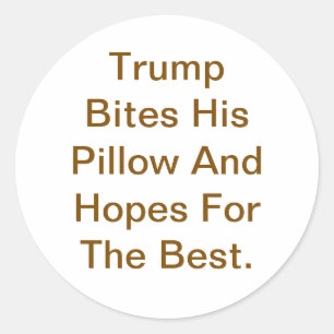 Sticker Rond Bummy Trump Mord Son Oreiller Hankamer Artjunkhaus