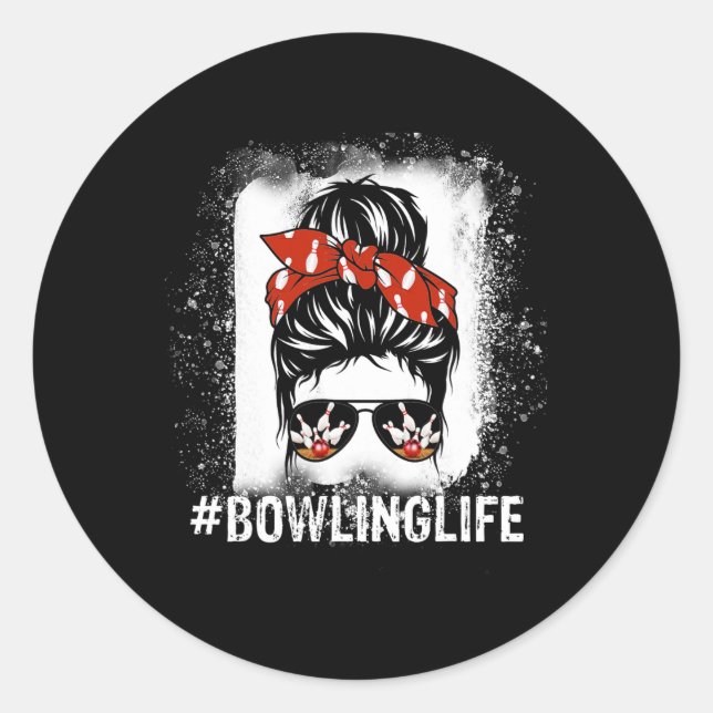 Sticker Rond Bun Bleach Look Bowling Life - Femmes Et Enfant (Devant)