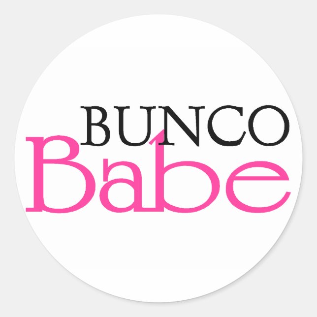 Sticker Rond Bunco Babe (Devant)