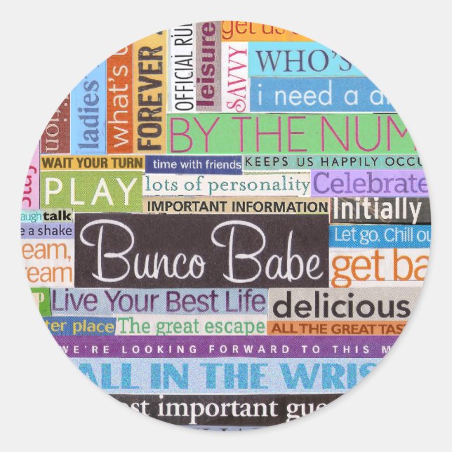 Sticker Rond Bunco Babe (Devant)
