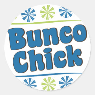 Sticker Rond Bunco Chick des années 70