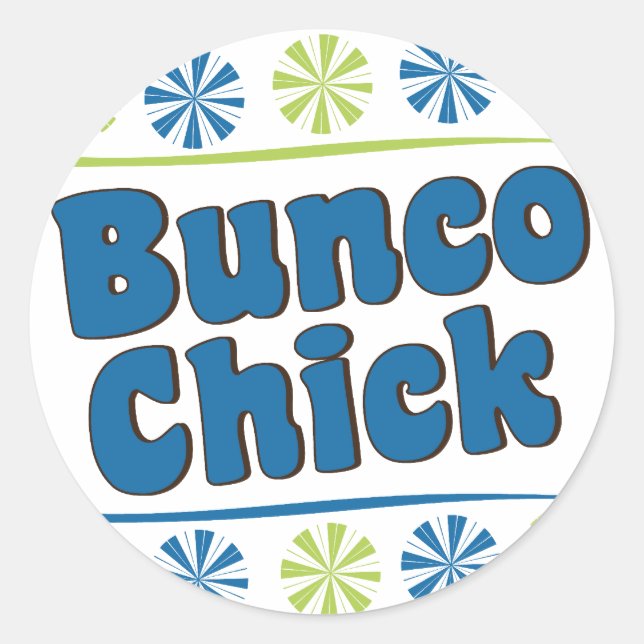 Sticker Rond Bunco Chick des années 70 (Devant)