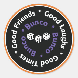 Sticker Rond Bunco Good Friends - Violet