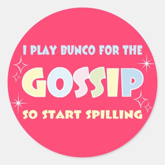 Sticker Rond Bunco Gossip (Devant)