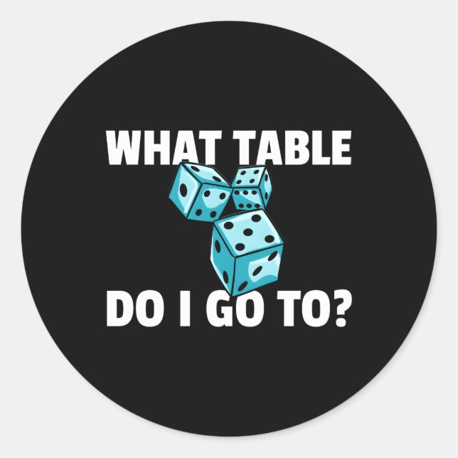 Sticker Rond Bunco Pour Les Joueurs Bunco (Devant)