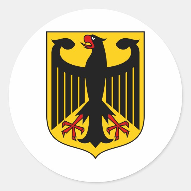 Sticker Rond Bundesadler - Bundeswappen Deutschlands - Allemagn (Devant)