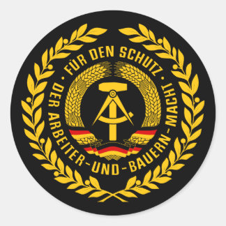 Sticker Rond Bundesrepublik Deutschland / Allemagne de l'Est