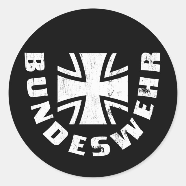 Sticker Rond Bundeswehr Deutschland, Luftwaffe, Force aérienne  (Devant)