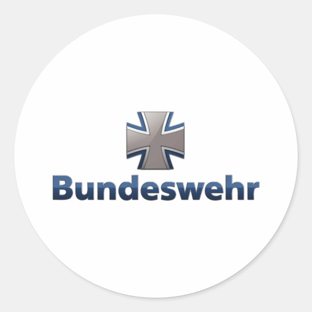 Sticker Rond Bundeswehr Emblem (Devant)