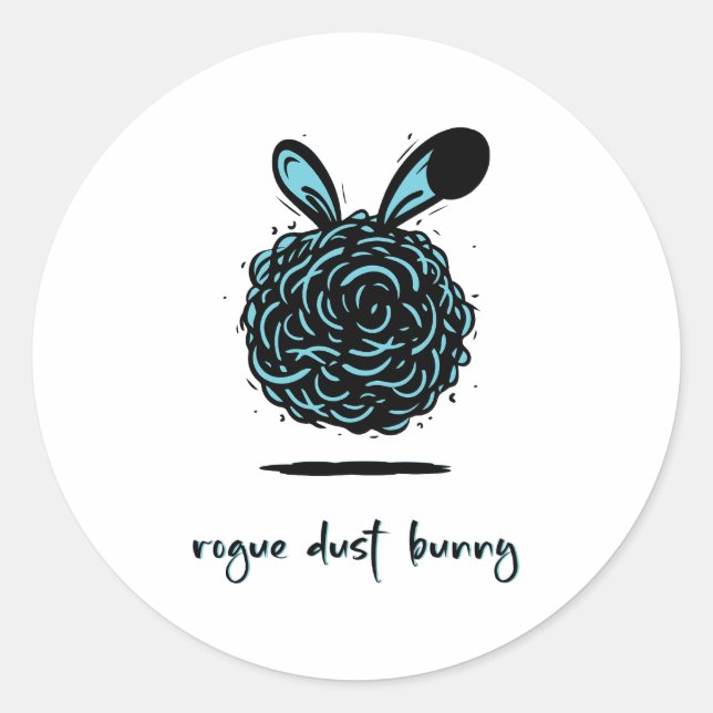 Sticker Rond Bunny roux (Devant)