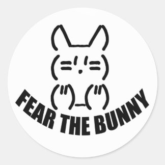 Sticker rond Bunny x 6