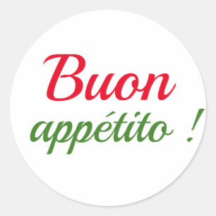 Sticker Rond Buon appétito